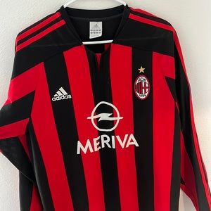 2003-04 AC Milan Long Sleeve Home Jersey